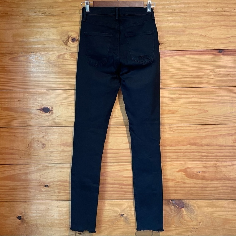 Agolde Sophie Black High Rise Distressed Skinny Jeans 26 - Picture 3 of 11
